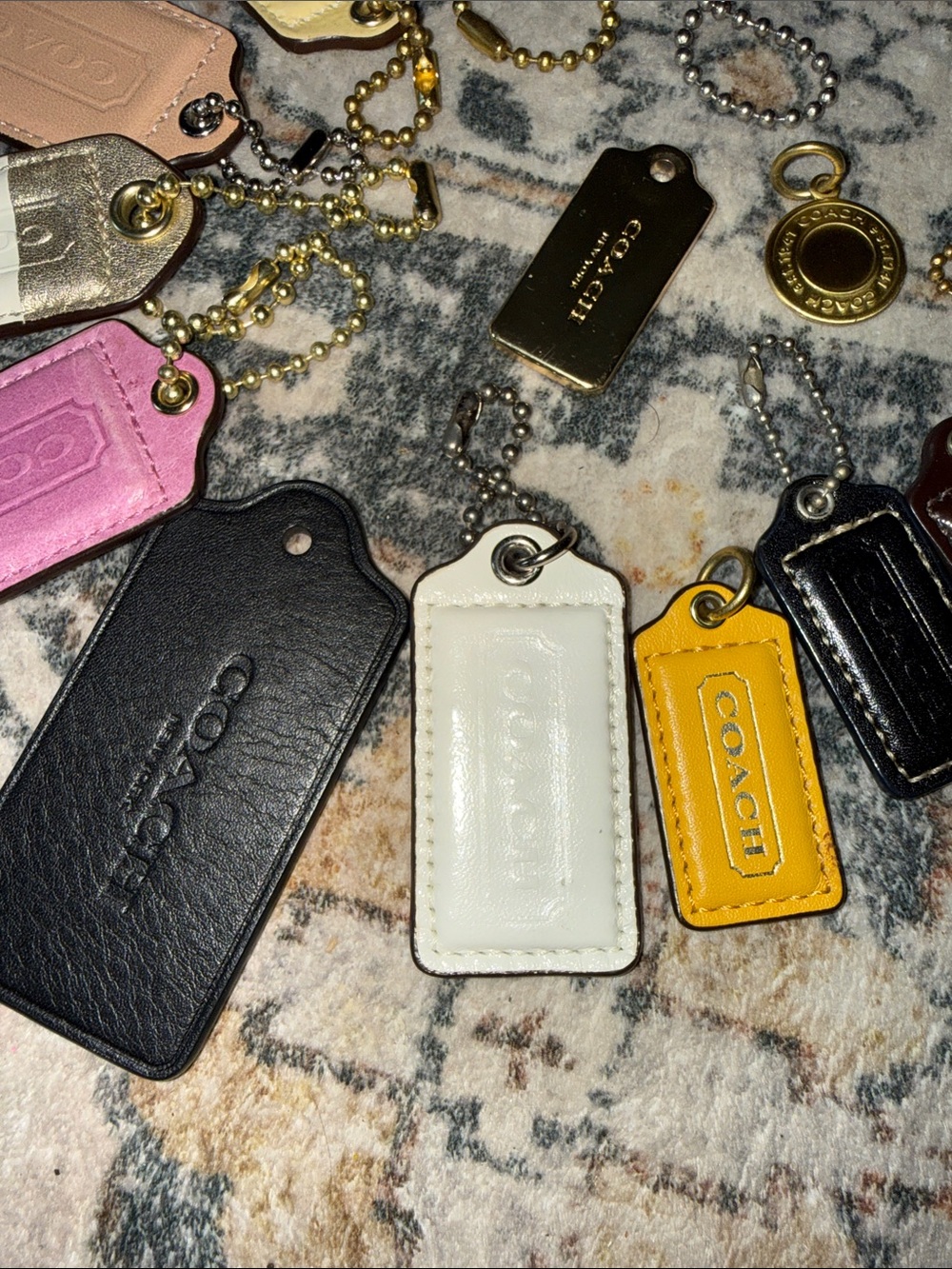 Coach all 19 Multicolor Leather Tag Charm Collection - Picture 3 of 8